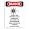 Signmission Safety Sign, OSHA Danger, 14" Height, Visible And Invisible, Portrait, D-1014-V-1411 OS-DS-D-1014-V-1411 - alternate 1